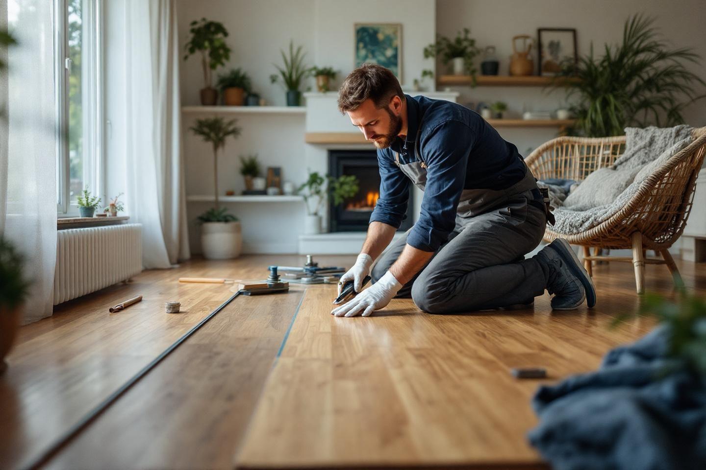 Poseur de parquet : pose et rénovation de parquet flottant à proximité de chez vous