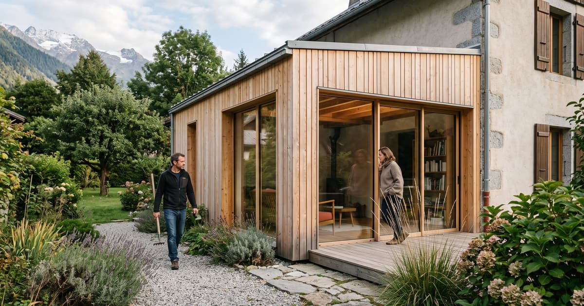 Extension en bois : agrandir sa maison sans casser les murs