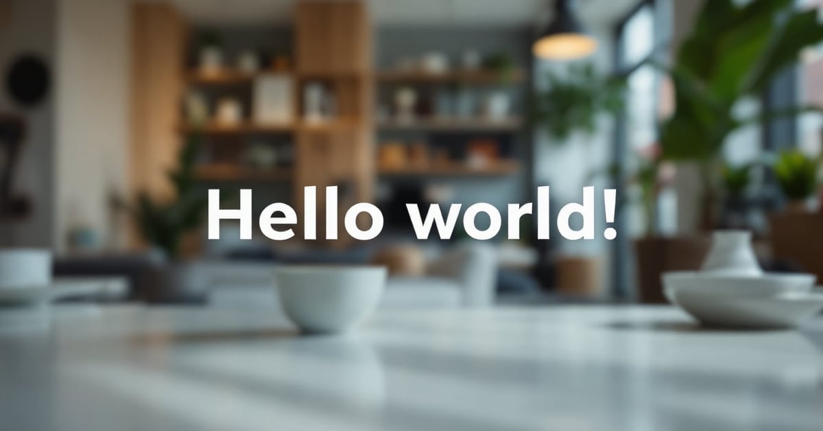 Hello world! : le programme informatique fondateur affiché sur un écran moderne